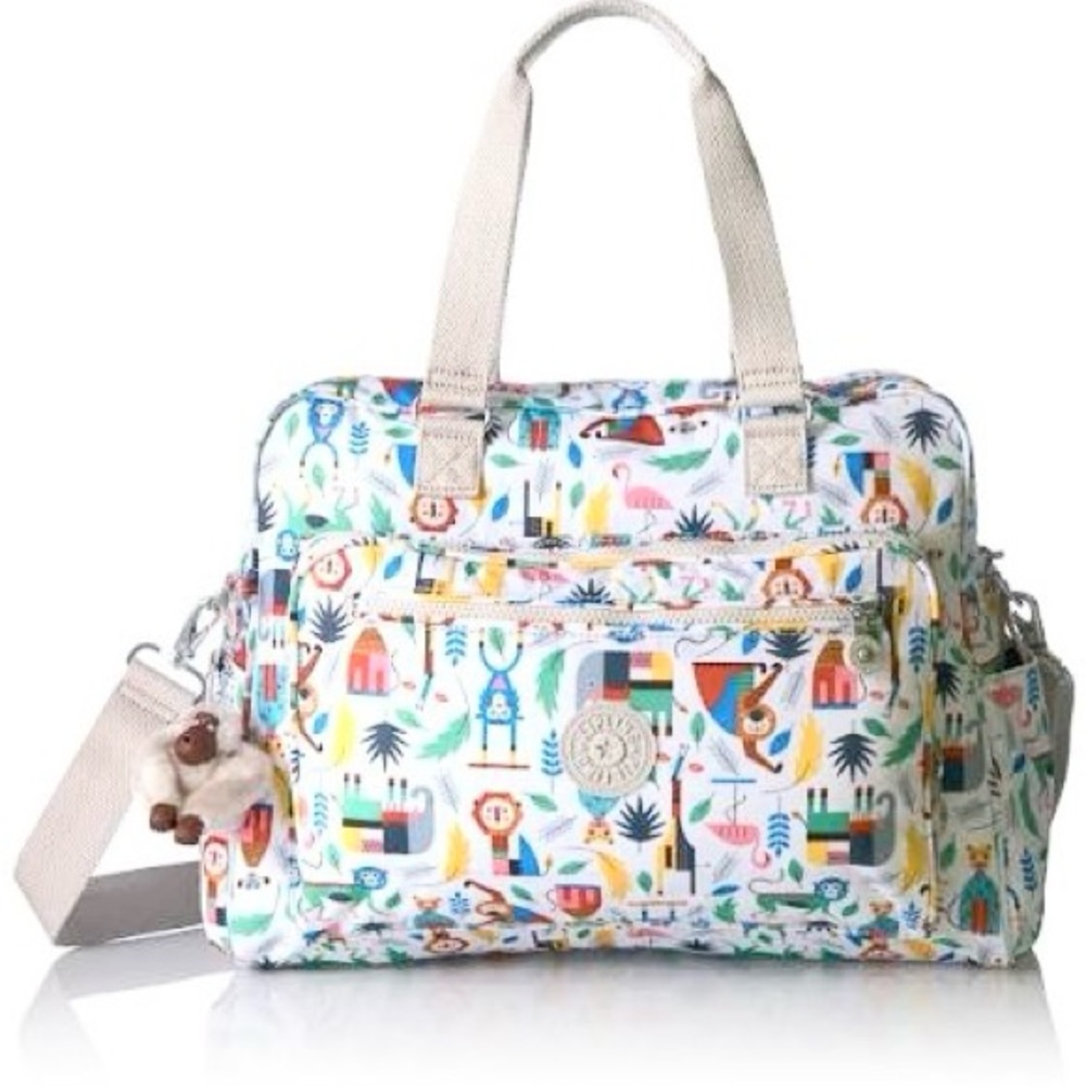 NWT Kipling Alanna diaper Bag with Animal Print